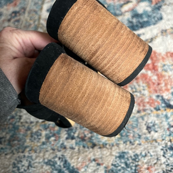 Free People Strappy Block Heel Mules, Size 37/7M - Picture 6 of 8